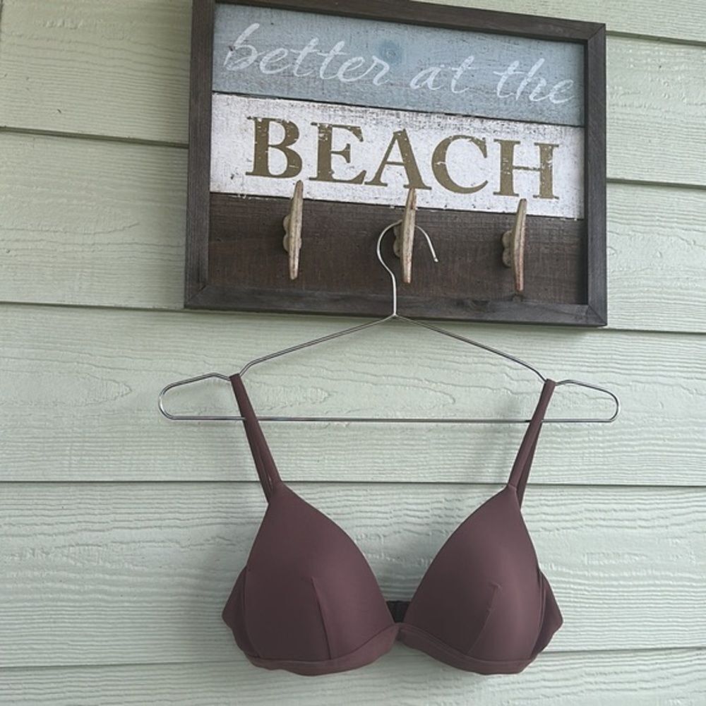 Lululemon Waterside Swim Top C Cup size 4 Dark Oxide NWT bikini 🏝️